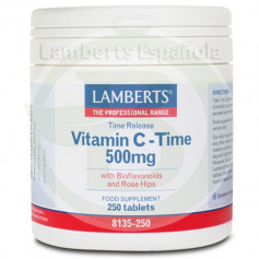 Vitamina C 500Mg. 250 comprimidos com bioflavonóides Lamberts