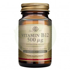Vitamina B12 500Mcg. 50 cápsulas de Solgar