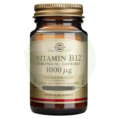 Vitamina B12 1.000Mcg. (Cianocobalamina) 100 Cápsulas Solgar
