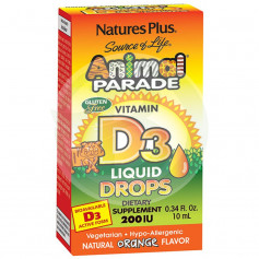 Animal Parade Vitamin D3 10Ml. Natures Plus