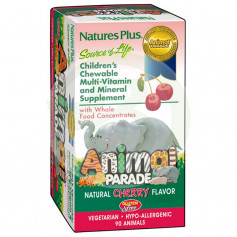 Animal Parade Multivitaminas Cereja 60 Cápsulas Natures Plus