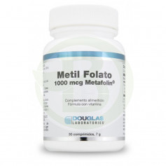 Folato de metila 1,000MCg. Cápsulas de Metafolin 30 Douglas