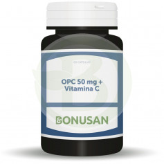 OPC 50Mg. + Vitamina C 60 cápsulas vegetais Bonusan