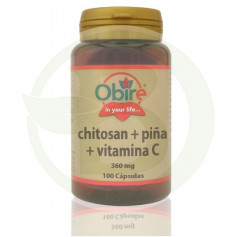 Quitosana + Abacaxi + Vit. C. 360Mg. 100 cápsulas obire