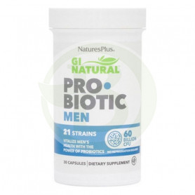 Gi Natural Probiotic Men 30 cápsulas Natures Plus