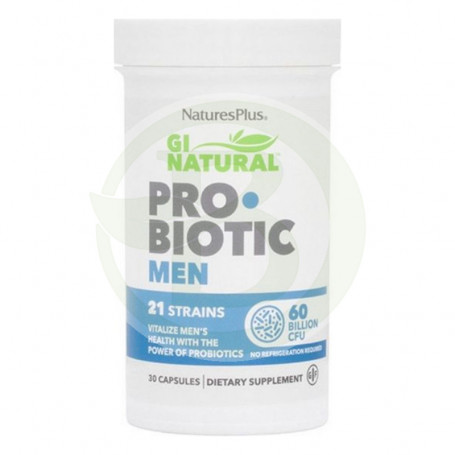 Gi Natural Probiotic Men 30 cápsulas Natures Plus