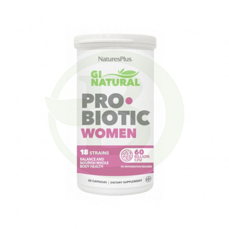 Gi Natural Probiotic Women 30 cápsulas Natures Plus