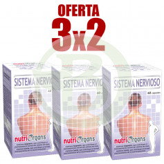 Pacote 3x2 Sistema Nervoso 60 Cápsulas Nutriorgans