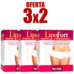 Pacote 3x2 Lipofort 60 cápsulas Tongil