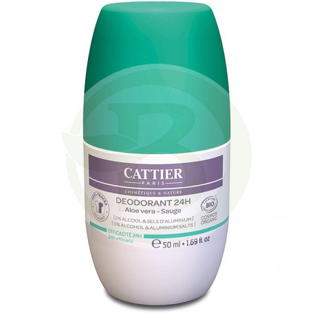 Desodorizante Roll-On 24 H 50Ml. Cattier Paris
