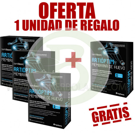 Pacote 3x2 Artioptim Egg Membrane 30 cápsulas Herbora
