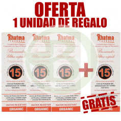 Pacote 4x3 bronzer ultrarrápido SPF15 200Ml. Rhatma