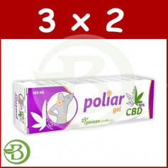 Embalagem 3x2 Poliar Gel CBD 100Ml. Pinisán