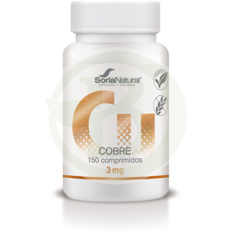 Cobre 250mg. X 150 Liberação sustentada Soria Natural