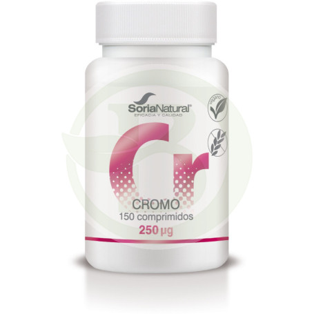 Cromo 250 mg. X 150 Liberação sustentada Soria Natural