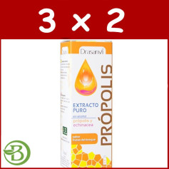Embalagem 3x2 Extrato de Própolis sem Álcool 50Ml. Drasanvi