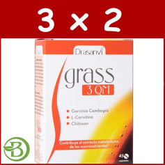 Pacote 3x2 Grass 3QM 45 comprimidos Drasanvi