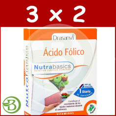 Embalagem 3x2 Ácido Fólico 30 Cápsulas Drasanvi