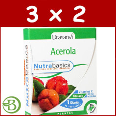 Embalagem 3x2 Acerola 30 Cápsulas Drasanvi