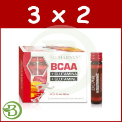 Pacote 3x2 BCAA 20 Frascos Marnys