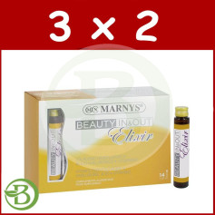 Pacote 3x2 Beauty In &amp; Out Elixir 14 Frascos Marnys