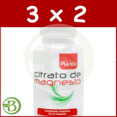 Embalagem 3x2 Citrato de Magnésio 60 Comprimidos Plantis