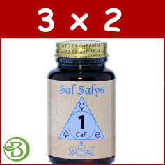 Embalagem 3x2 Salt Salys 1 CAF 90 Comprimidos Jellybell