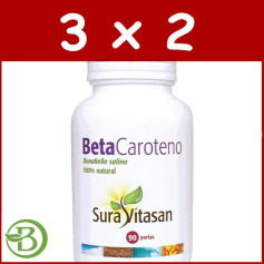 Pacote 3x2 Beta-Caroteno 90 Pérolas Sura Vitasan