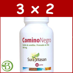 Pacote 3x2 Black Cumin 60 Pérolas Sura Vitasan