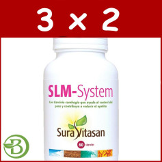 Pacote 3x2 SLM-System 60 cápsulas Sura Vitasan
