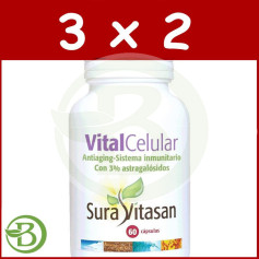Pacote 3x2 Vitalcelular 60 Cápsulas Sura Vitasan