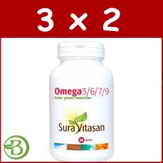Pacote 3x2 Omega 3/6/7/9 90 Pérolas Sura Vitasan