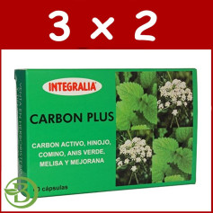 Pacote 3x2 Carbon Plus 60 Cápsulas Integralia