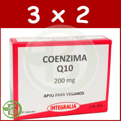 Embalagem 3x2 Coenzima Q10 200Mg 30 Cápsulas Integralia