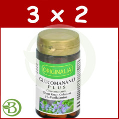 Embalagem 3x2 Glucomannan Plus Originalia 60 Cápsulas Integralia