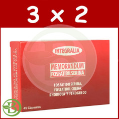 Pacote 3x2 Memorando Fosfatidilserina 45 Cápsulas Integralia