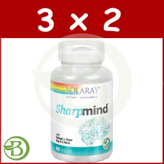 Pacote 3x2 Sharpmind 60 Cápsulas Solaray