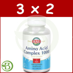 Pacote 3x2 Complexo de Aminoácidos 100 Comprimidos Kal