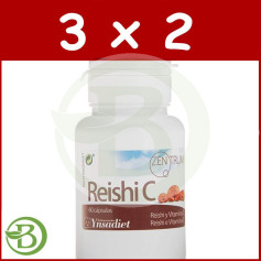 Pacote 3x2 Zentrum Reishi 60 Cápsulas Ynsadiet