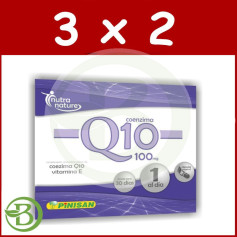 Pacote 3x2 Coenzima Q10 100Mg. 30 cápsulas de Pinisan