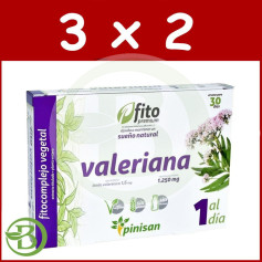 Pacote 3x2 Valeriana 30 Cápsulas Pinisan