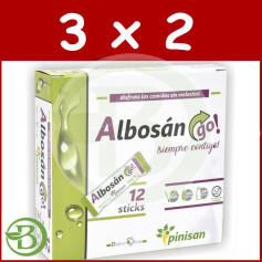 Pacote 3x2 Albosan Go 12 Sticks Pinisan