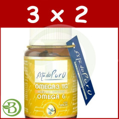 Pack 3x2 Ómega 3 Tg - Ómega 6 100 Pérolas Estado Puro - Tongil
