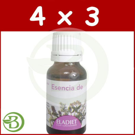 Pack 4x3 Aceite Esencial de Menta Piperita 15Ml. Eladiet