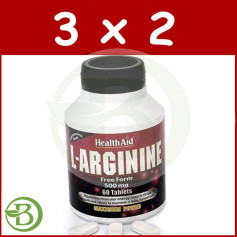 Pacote 3x2 L-Arginina 500Mg. Auxílio à Saúde de Forma Gratuita