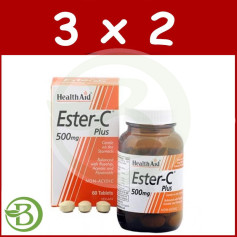 Pacote 3x2 Ester C Plus 500Mg. Ajuda à Saúde