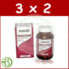 Pacote 3x2 Complexo de Homocisteína Health Aid