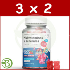 Pacote 3x2 Multivitaminas e Minerais 60 Gomas Herbora