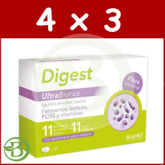Pacote 4x3 Digest Ultrabiotic 30 Tablets Eladiet