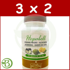 Pacote 3x2 Hepabell 60 cápsulas Jellybell